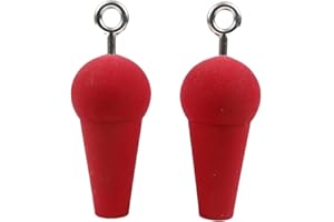 ATOMIK CLIMBING HOLDS Atomik Rock Climbing Holds 3.5 inch I-Scream Cone Set of 2 in Red