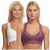 Felina Women's Lace Racerback Bralette (Pack of 2)