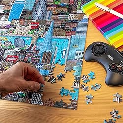 1000 Piece Puzzle - 8-bit Retro Gaming Style London