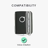 kwmobile Blue/Gold Key Cover for Volvo 4-Button Keyless Go Fob - TPU Protector view 6
