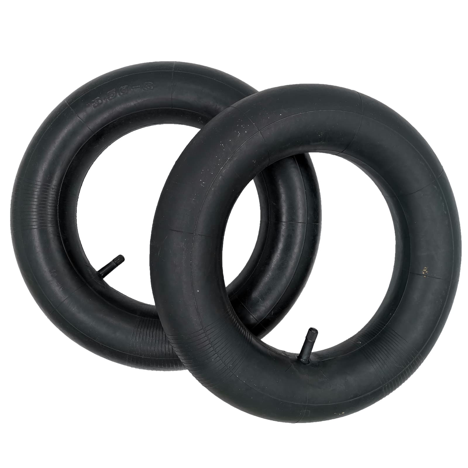 2 Pack 3.50-8" Wheelbarrow Inner Tubes with TR-13 Straight Valve – Heavy Duty Rubber Replacement Tubes for Wheelbarrows, Lawn Mowers, Hand Trucks, Garden Carts, Dollies, Trolleys & Wagons