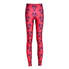Joyhy Women's Plus Size High Waist Printed Leggings Pants Footless Tights