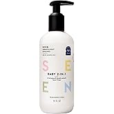 SEEN Baby 2-in-1 Shampoo & Body Wash – Fragrance-Free, Tear-Free & Non-Irritating – Dermatologist-Developed Gentle Cleanser for Sensitive & Eczema-Prone Skin