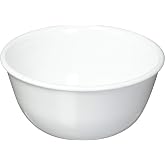 Corelle Vitrelle 12-oz Dessert Bowls, Set of 8 Chip &amp; Crack Resistant Bowls, Great For cereal, Ice Cream, rice, soup, Ceramic Dessert Bowls Set, Winter Frost White