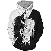 Chaos World Men's Novelty Hoodie Long Sleeves 3D Funny Graphic Print Sweatshirt Pullover