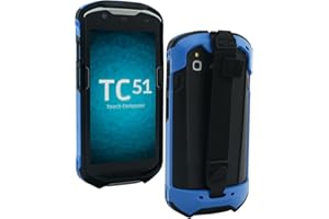 IYOUBOL Protective Cover Bumper Case Rugged Boot with Hand Strap for Zebra TC51 TC510K TC52 TC56 TC57 (Blue)