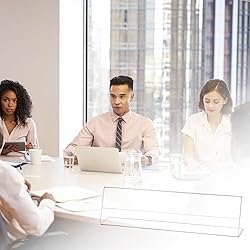 QWORK Acrylic Name Plates for Desks, 12 Pack 2x8