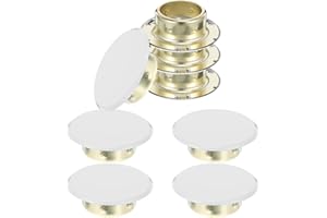 BUGUUYO 8pcs Fire Sprinkler Cover Plates Metal Concealed Caps for Ceiling Fire Protection Residential