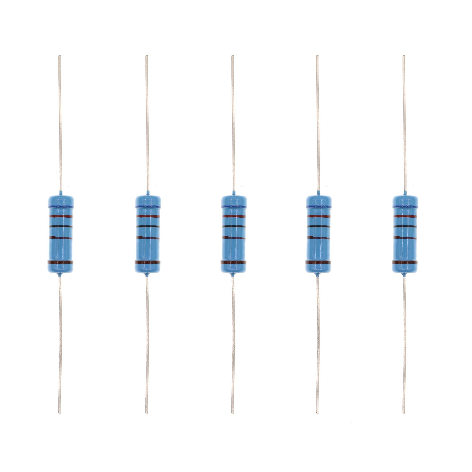 HUABAN 20PCS 3W 3 Watts 6K2 Ohm 1% Metal Film Resistor
