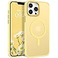 BENTOBEN for iPhone 13 Pro Max Case,[Compatible with MagSafe] iPhone 13 Pro Max Magnetic Phone Case Translucent Matte Shockproof Women Men Girl Protective Cover Case for iPhone 13 Pro Max 6.7",Yellow