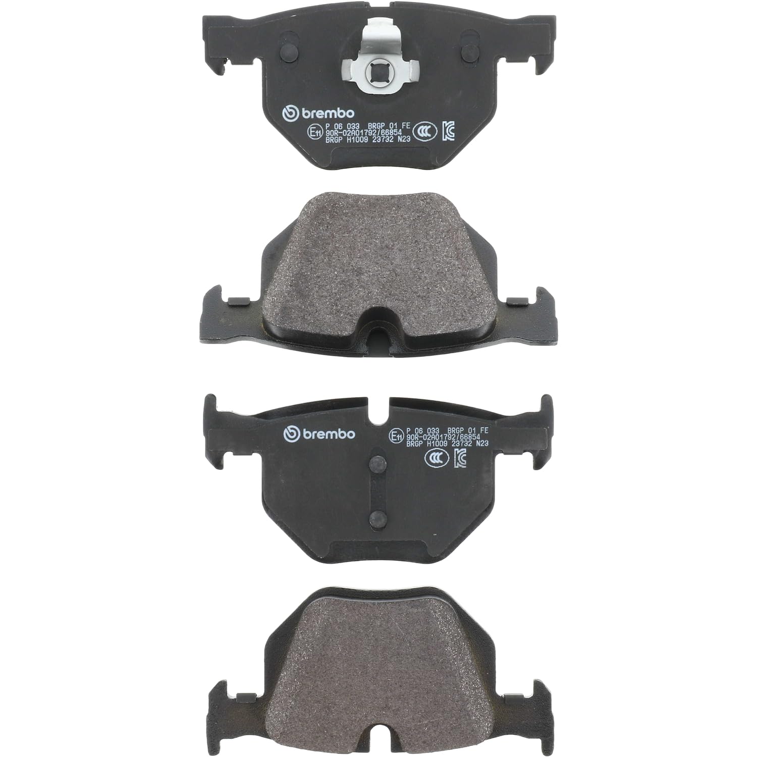 Brembo P06033 Rear Disc Brake Pad - Set of 4