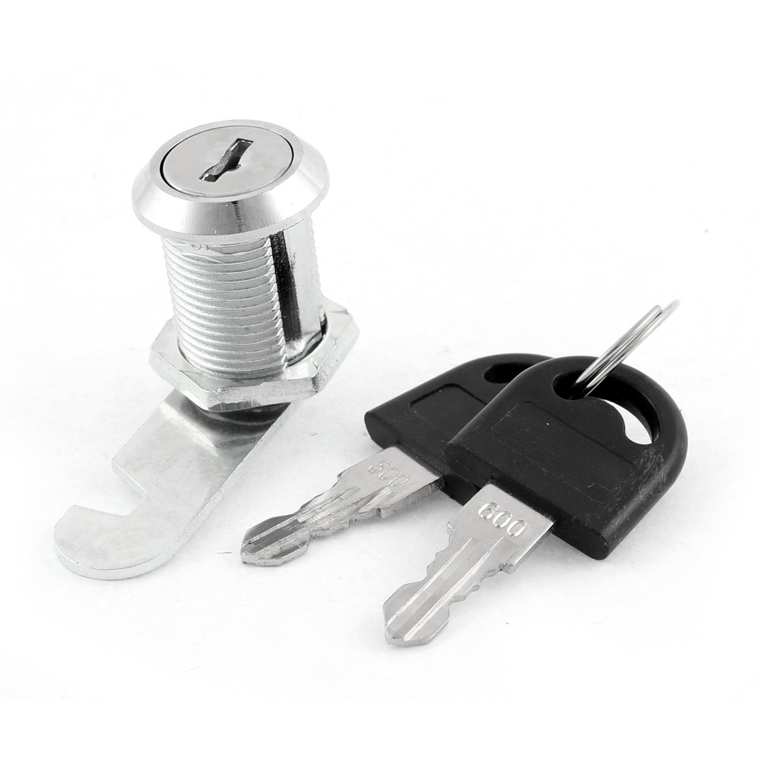 sourcing map Mailbox Cabinet Drawer 23mm Head Cylindrical Cam Lock 18x25mm Thread with 2 Keys