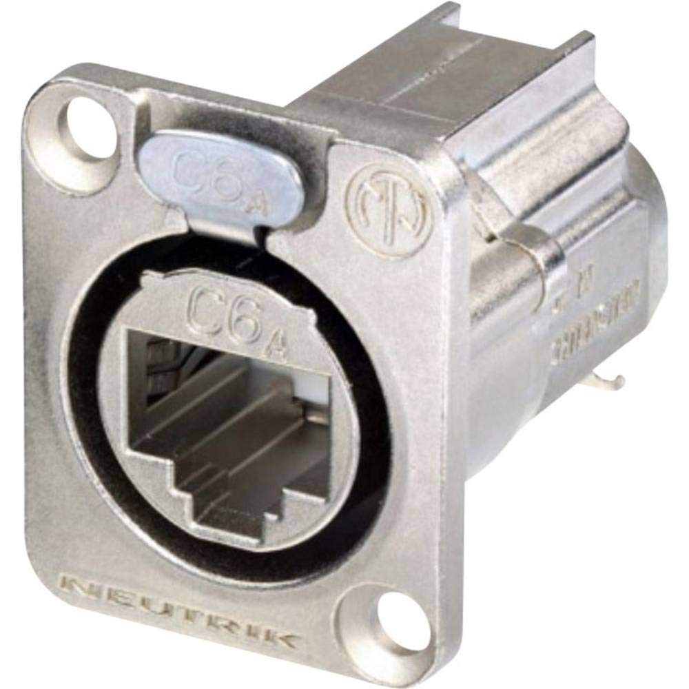 Neutrik RJ45 Data Connector etherCON D Series NE8FDX-Y6 Female Straight Pole 8P8C Nickel