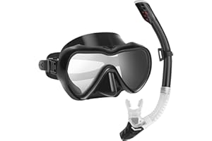 SwimStars Snorkel Set for Adults and Kids, Snorkeling Gear Anti-Fog Swim Mask Dry Top Snorkel Kit with Carry Bag, Snorkeling Scuba Diving Swimming Travel