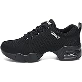 SECHRITE Womens Mens Jazz Dance Sneakers Lace Up Split Sole Dance Shoes