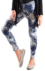 Dinamit Jeans Girls Fun Printed Leggings Blue Tribe M