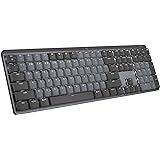Logitech MX Mechanical Wireless Illuminated Performance Keyboard, Tactile Quiet Switches, Backlit Keys, Bluetooth, USB-C, mac