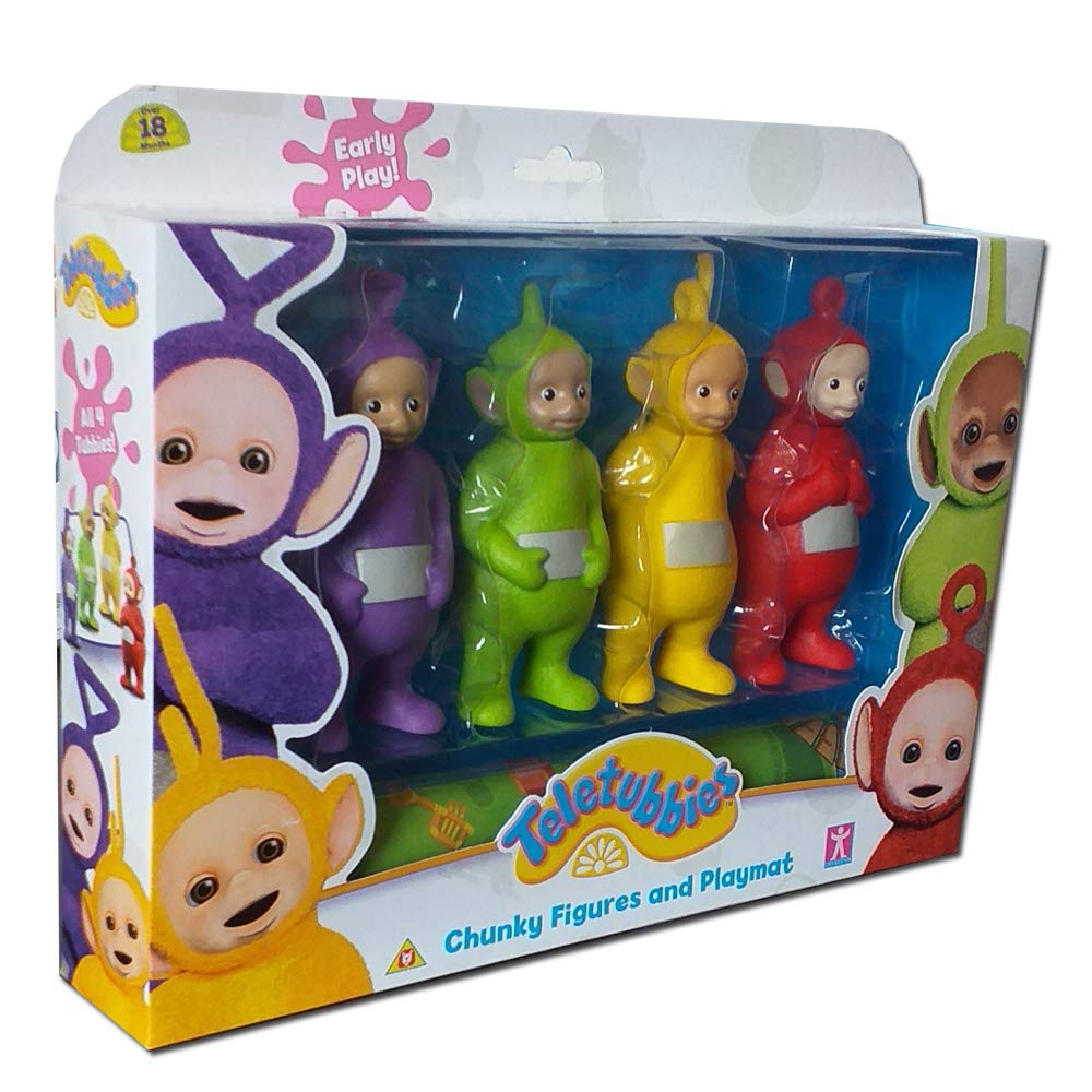 Teletubbies Chunky Figures & Playmat Teletubby Action Figure Set of 4 Playset