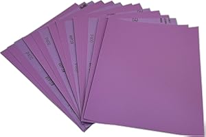 400 Grit Wet Dry Sandpaper, 9 x 11 Inch (23x28 cm) Sanding Sheets, 15PCS Premium Aluminum Oxide Abrasive Sand Paper for Wood 