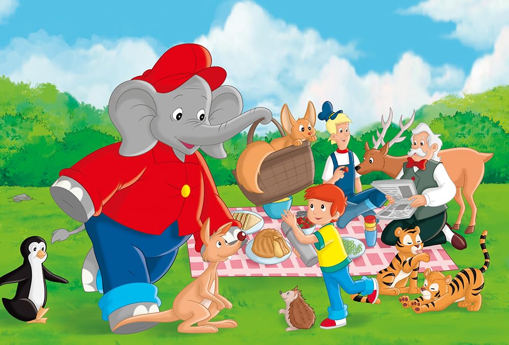 Im Zoo. Puzzle 3 x 24 Teile: Kinderpuzzle Benjamin Blümchen 4