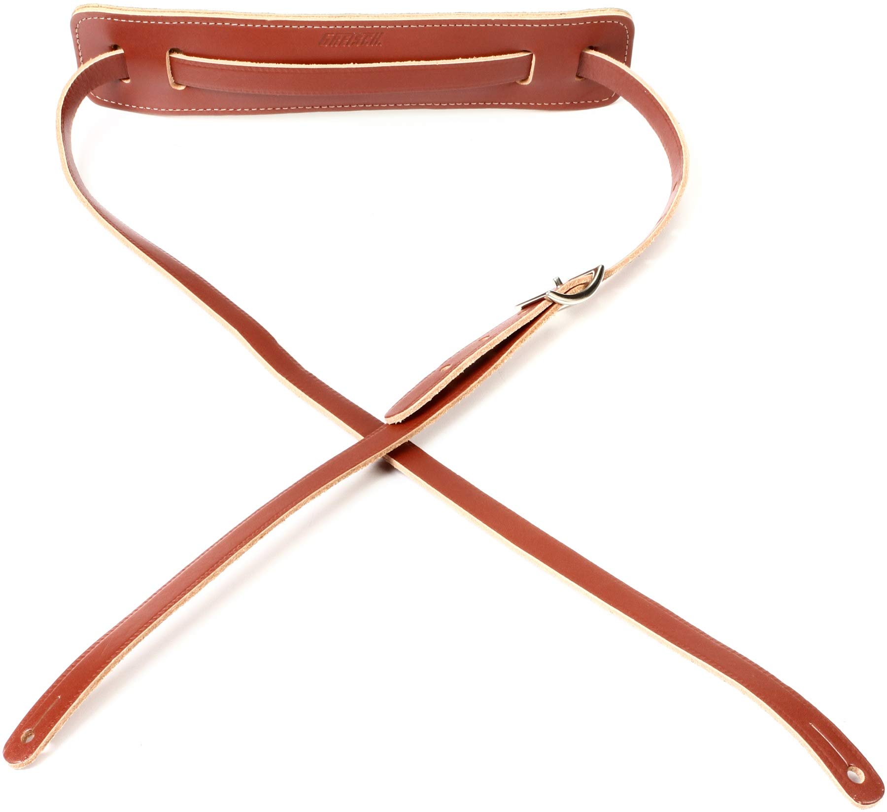 Gretsch 922-0664-050 Vintage Leather Guitar Strap, Walnut