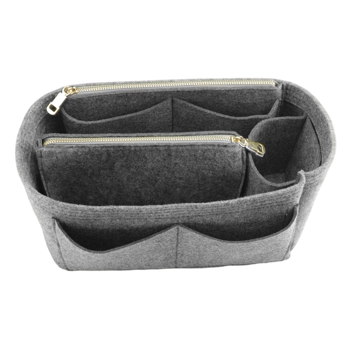 Photo 1 of LEXSION Felt Bag Organizer Insert - Purse Organizer for Speedy, Neverful, Tote, Handbag, Shaper 8023 Grey M