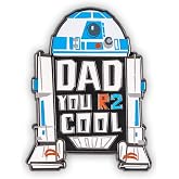 Star Wars R2-D2 "Dad You R2 Cool" Father's Day Enamel Pin | Badge Accessories For Lanyard, Backpack, Clothes
