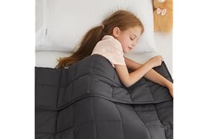 L'AGRATY Weighted Blanket - 40"x60" 10lbs Breathable Weighted Heavy Blanket Microfiber Material with Glass Beads Small Blanket for All-Season Summer Fall Winter Soft Blanket