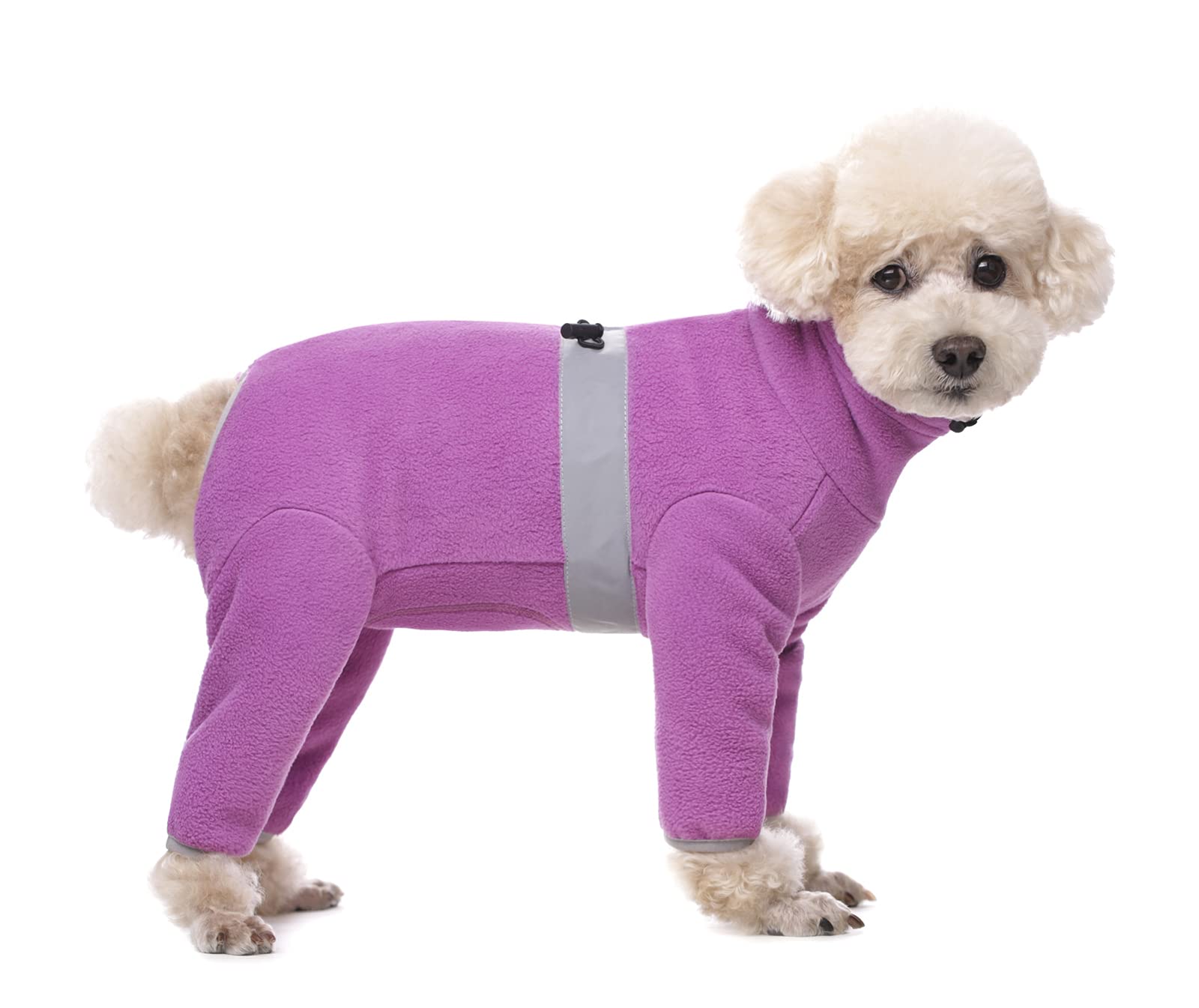BT Bear Winter Dog Coat,Adjustable Pet Warm Onesie Thickens Warmth Fleece Jumpsuit Clothes Pajamas Costume Apparel for Puppy Small Dogs (Purple, S) — image 1