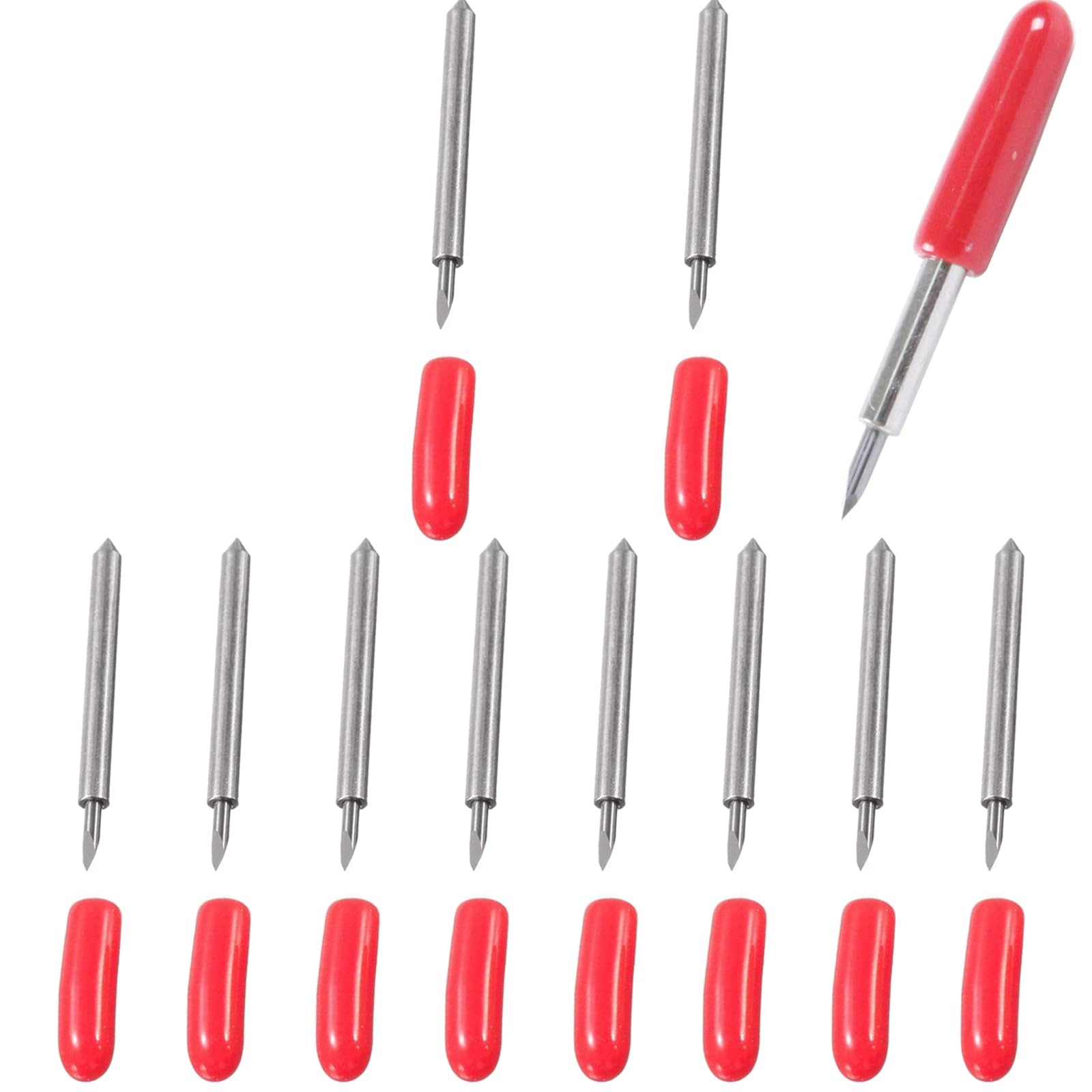 CTRICALVER (45 Degree) Blade Vinyl Cutter Plotter Cutting Blades Replacement blade suit for explore Air, explore air 2 (10 Pcs)