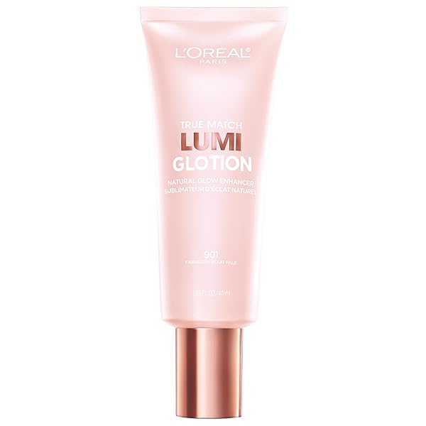L’OREAL PARIS MAKEUP TRUE MATCH LUMI GLOTION, NATURAL GLOW ENHANCER, ILLUMINATOR HIGHLIGHTER, BRONZING DROPS FOR A SUN-KISSED GLOW, 901 FAIR
