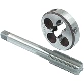 HARSKIYER M12x1.25 Tap And Die Set, HSS Metric Threading Tool | High Speed Steel Hardness, Accurate Threads Metal Iron Copper Aluminum, 1 Tap 1 Die, Right Hand, Repair And Fabrication