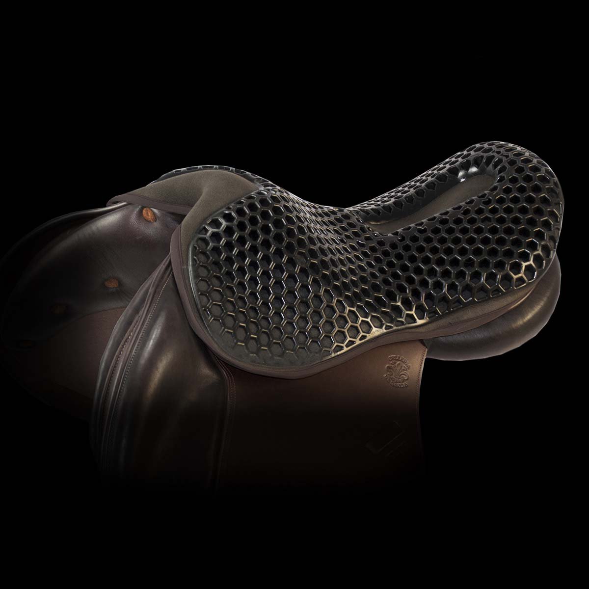 Acavallo Ortho Coccyx Jump Gel Saddle Cushion Black Size: L