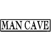 Man Cave Sign,Garage Wall Decor,Home Office BAR Sign "MAN CAVE" 4 * 16" Metal Aluminum Sign