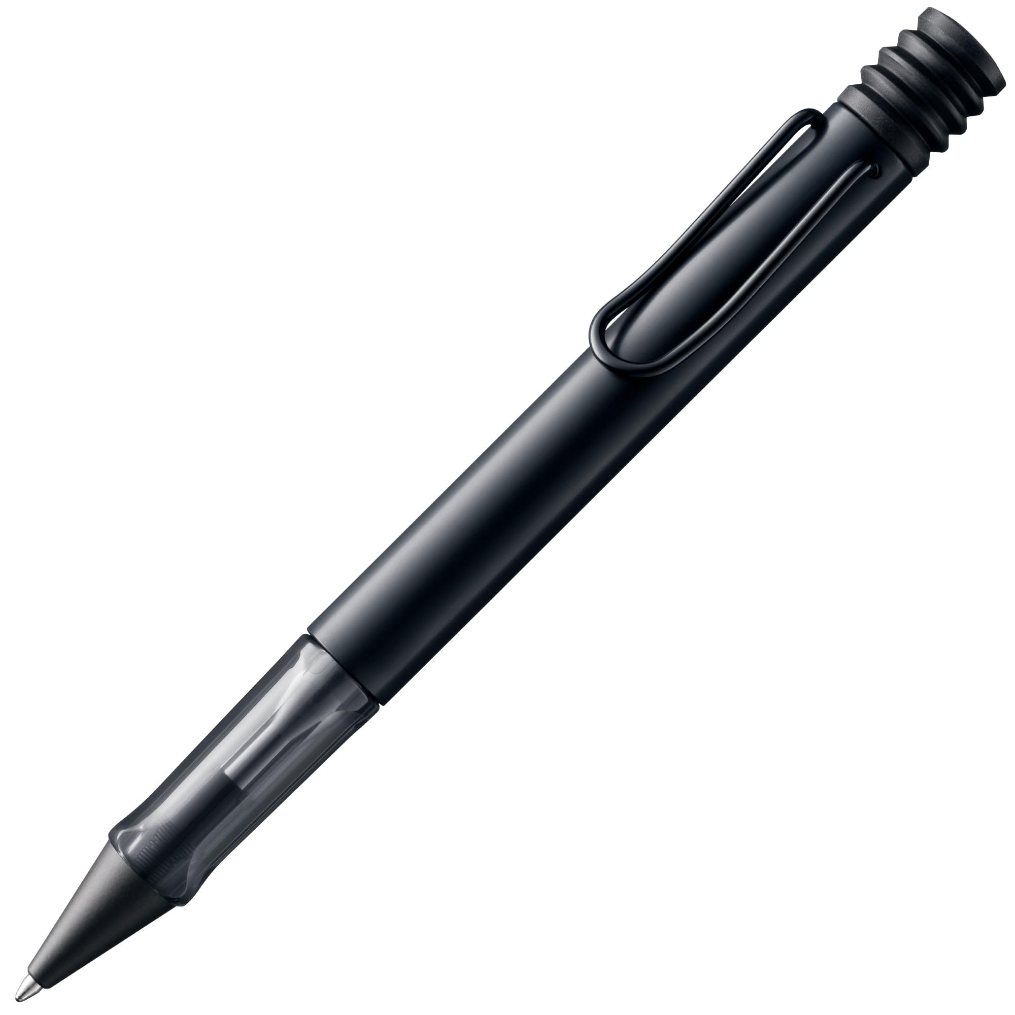 Lamy AL-star black - Ballpoint Pen with transparent, ergonomic grip & line width M - lightweight aluminium body - including large capacity refill M 16 in black
