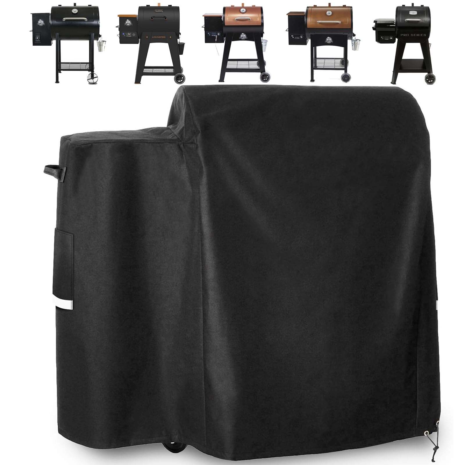 Utheer 73700 Grill Cover for Pit Boss 700FB, Lexington 500, Lexington 540, Classic 700 Wood Pellet Grills, Pro 600 and Tailgater, Heavy Duty 600D Waterproof Fabric Grill Cover, 42" L x 28.5" W x 38" H