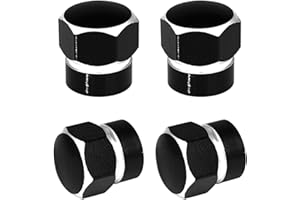 DBlosp Car Tire Valve Stem Caps, 4 PCS Alloy Tire Valve Stem Caps, Durable & Stylish Air Caps for Cars, SUVs, Trucks, Bikes, Motorcycles - Corrosion Resistant, Leak-Proof Accessories