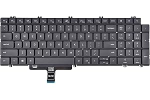Replacement Keyboard for Dell Latitude 5520 5530 5540 5521 5531, Precision 3560 3570 3580 3561 3571 3581 7670 7680 7770 7780 