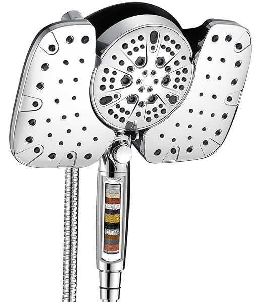 INAVAMZ 2-IN-1 SHOWER HEADS WITH HANDHELD 2.5GPM: 10”...
