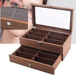 Eapmic 2 layer 12 Slots Eyeglass Sunglass Storage
