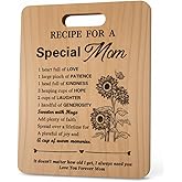 Mom Birthday Gifts Mother Cutting Board Gift, Presents for Mom Bamboo Cutting Board Perfect Mother's Day, Birthday, Thanksgiving, Christmas Gift for Mom Kitchen Decor