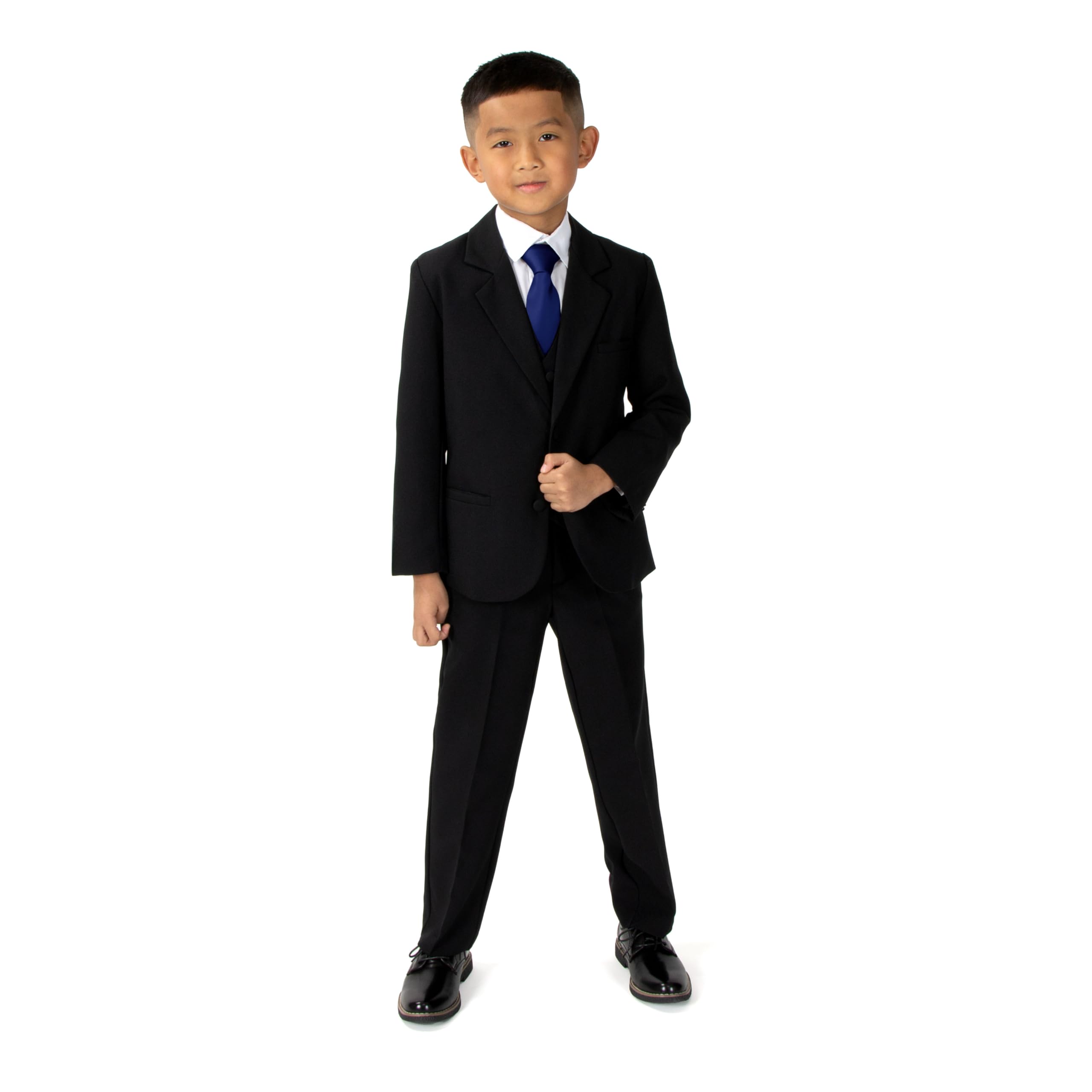 Spring Notion Boys' Formal Dress Suit Set 7 Black