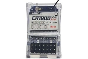 captainrc LDARC CT01 CR1800 Receiver 2.4G 8-Channel Radio Transmitter for Tracked Vehicles, Trucks, Cars and Boats