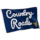Desert Cactus West Virginia University Flag - 3 x 5 Feet WVU Mountaineers Banner, Indoor/Outdoor Durable Fabric Display (Style K1)