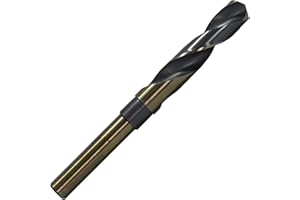 Drill America-KFDRSD17/32 17/32" Reduced Shank High Speed Steel Black & Gold KFD Drill Bit with 1/2" Shank, KFD Series