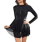 Century Star Long Sleeve Swimsuits for Women Rash Guard UPF 50+ Modest One Piece Surfing Full Coverage Bathing Suit Swimwear