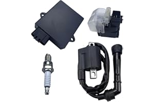 QINLANAP CDI Box Fits for Suzuki LTZ 400 QuadSport Z400 2005 2006 2007 2008 Replace No. 32900-07G10 with Starter Solenoid Relay&Ignition Coil and Spark Plug