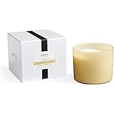 LAFCO New York 3-Wick Candle, Chamomile Lavender - 30 oz - 120-Hour Burn Time - Reusable, Hand Blown Glass Vessel - Made in The USA
