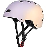 Apusale Bike Skateboard Helmet, Adjustable and Multi-Sport for Skate Scooter, 3 Sizes for Adult Youth Kids Toddler