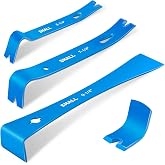 SHALL 3-Piece Mini Flat Pry Bar Set, 5-1/4", 7-1/4", 9-1/4" Small Pry Bars | Mini Trim Pry Bar with Nail Puller and Scraper, Ideal for Home Remolding &amp; Woodworking, Beekeeping